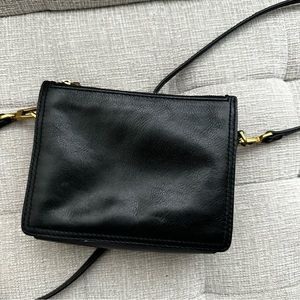 Fossil Black Squared Crossbody bag